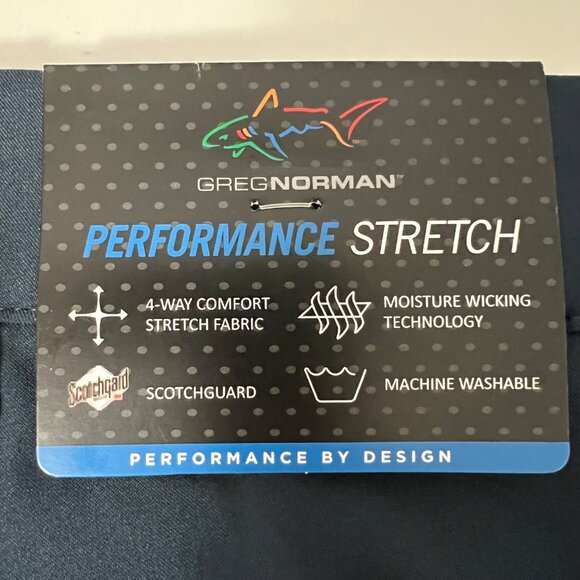 Greg Norman Mens Performance Stretch Golf Shorts Blue Comfort Stretch size 40 - Picture 12 of 13